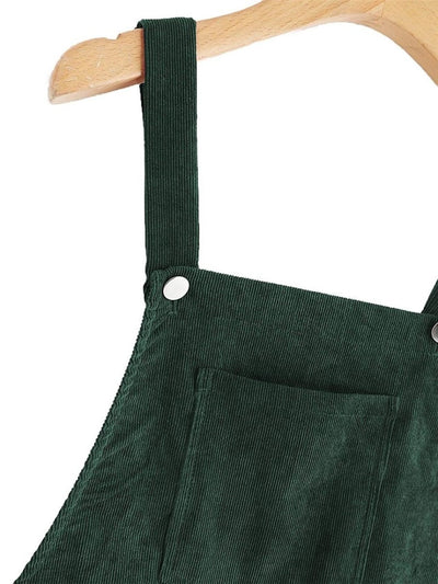 Vestido Adolescente Terciopelo Vintage Verde