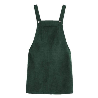 Vestido Adolescente Terciopelo Vintage Verde
