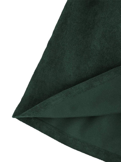 Vestido Adolescente Terciopelo Vintage Verde