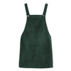 Vestido Adolescente Terciopelo Vintage Verde