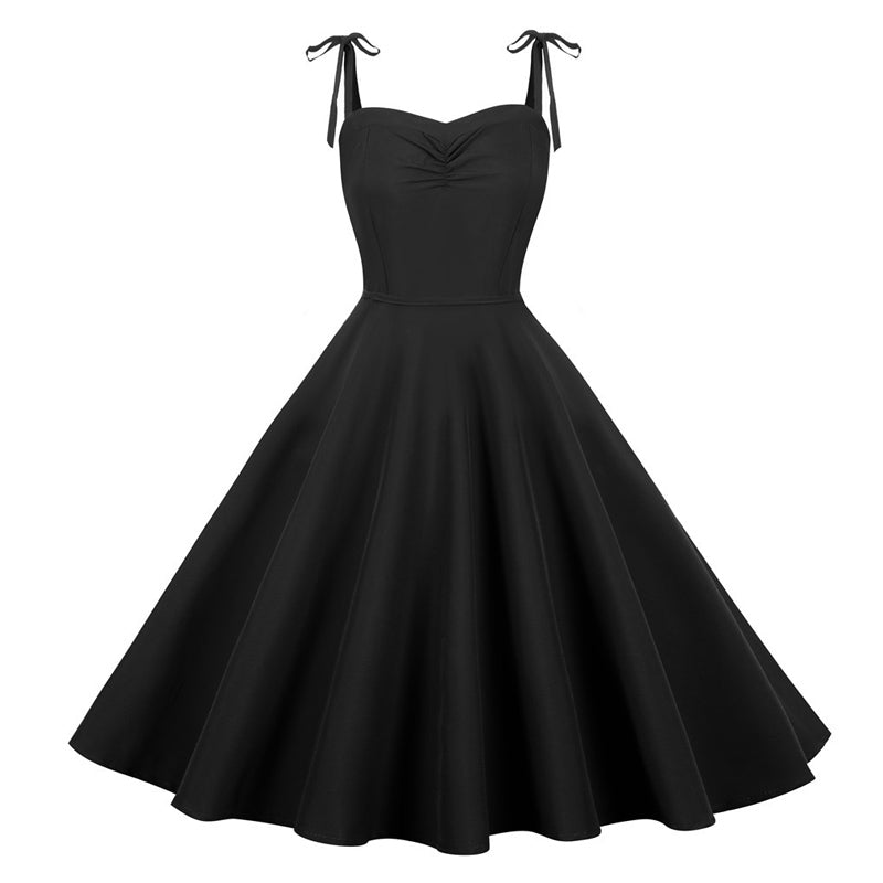 Vestido Vintage Tallas Grandes Sexy Chic Negro