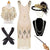 Outfit Años 20 Beige