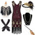 Outfit Borgoña Años 20