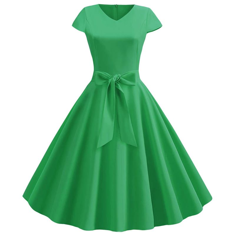 Vestido Vintage 60s Verde