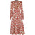 Vestido Vintage 40s Flores Rojo